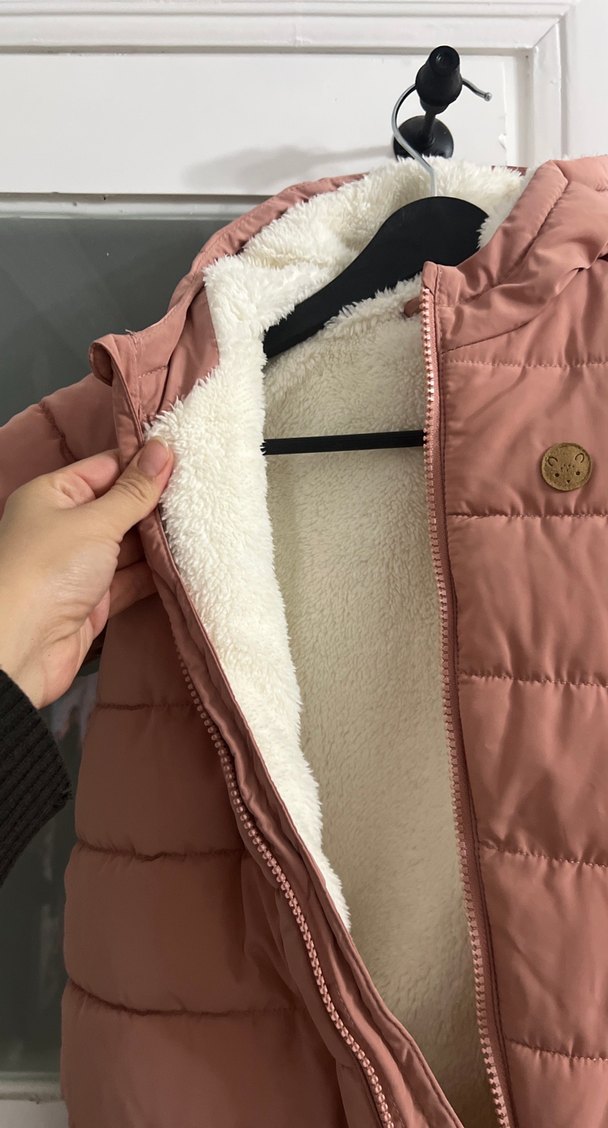 Kız Bebek Pembe Kürklü Tulumu - Görsel 2