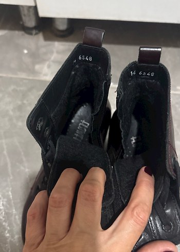 Bordo Deri Gotik Kadın Bot - Görsel 3