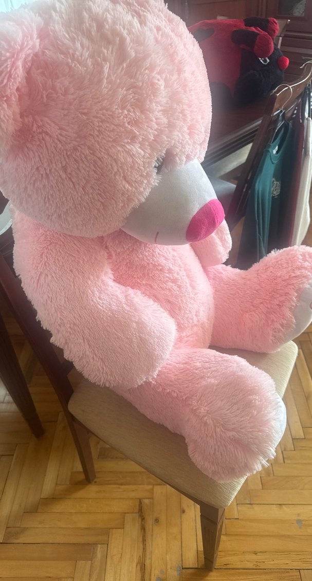 Pembe Peluş Oyuncak Ayı - Görsel 2