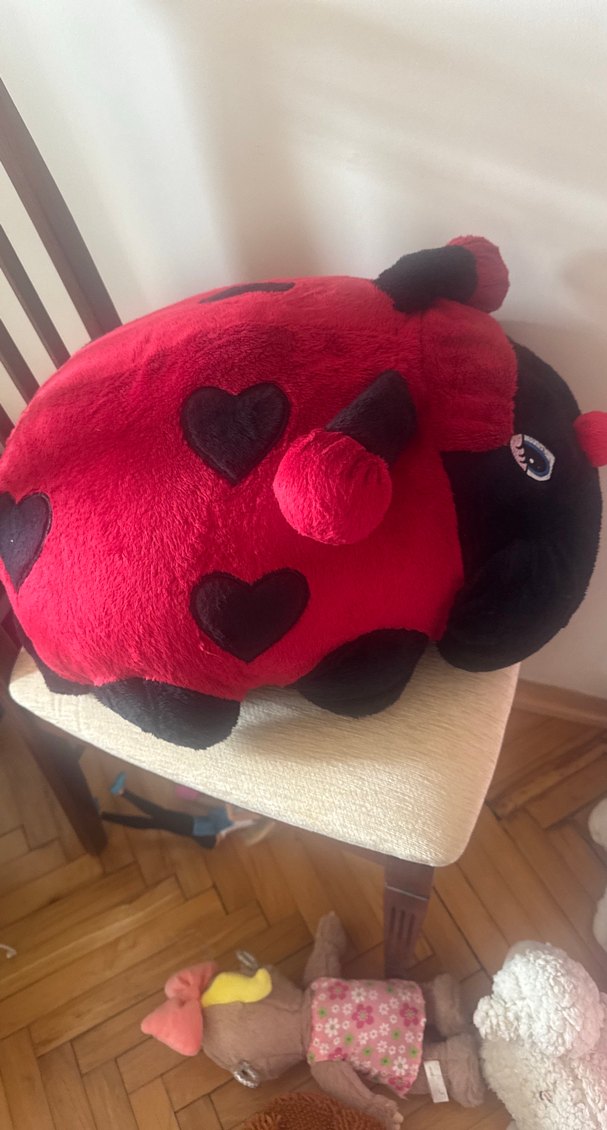 Kırmızı Uğur Böceği Peluş Oyuncak - Görsel 4