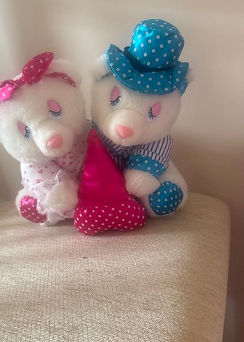 Renkli Pembe Peluş Oyuncak Ayılar - Görsel 7