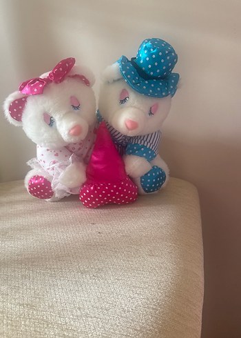 Renkli Pembe Peluş Oyuncak Ayılar - Görsel 6