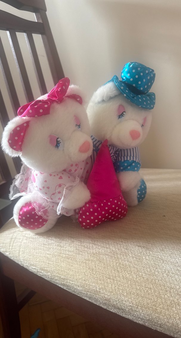 Renkli Pembe Peluş Oyuncak Ayılar - Görsel 2