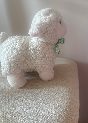 Beyaz Peluş Kuzu Oyuncak - Görsel 2