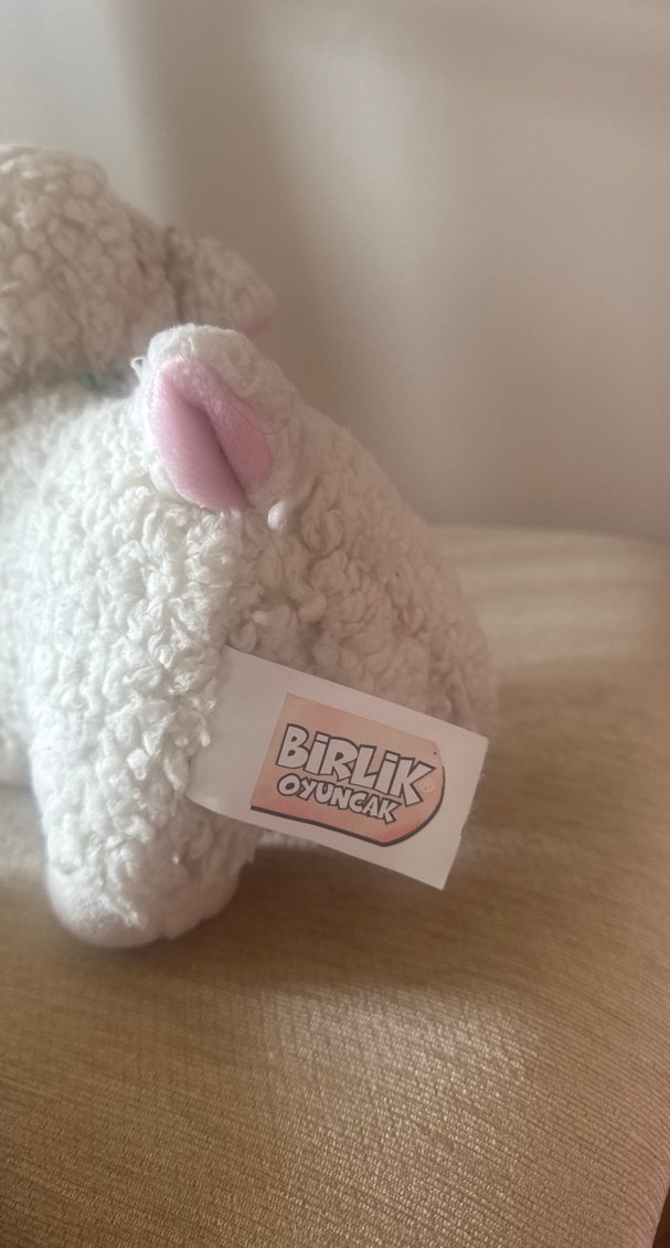 Beyaz Peluş Kuzu Oyuncak - Görsel 5