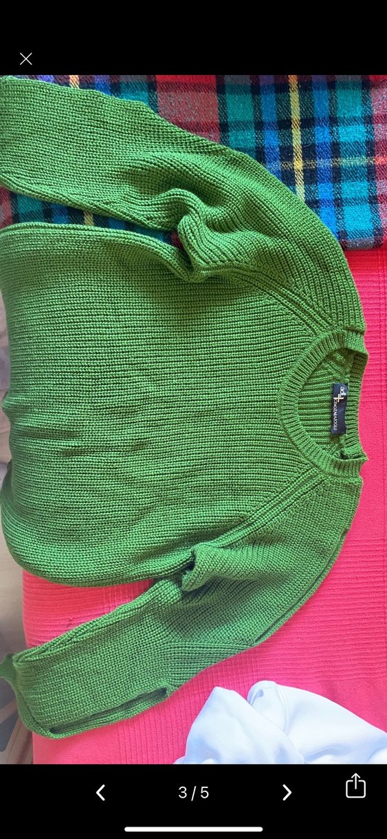 Yeşil adl kazak kol detaylı - Görsel 2