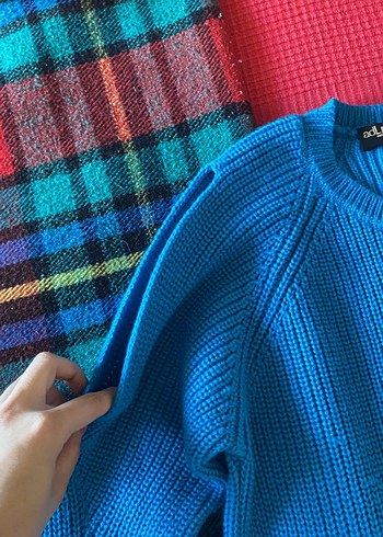 Mavi Triko adl kazak - Görsel 3