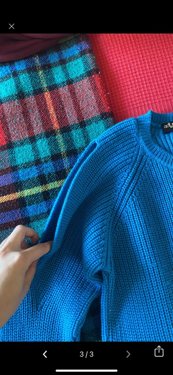 Mavi Triko adl kazak - Görsel 3