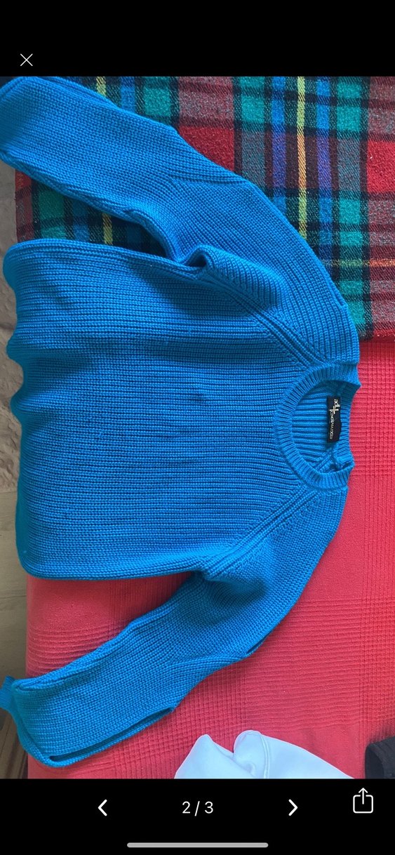 Mavi Triko adl kazak - Görsel 2