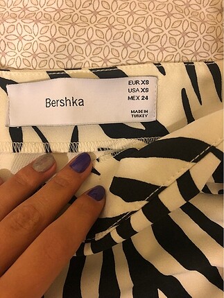 xs Beden çeşitli Renk Zebra desen etek