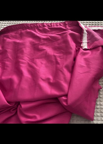 Modern Klasik Pembe Bağlama Desenli Perde - Görsel 3