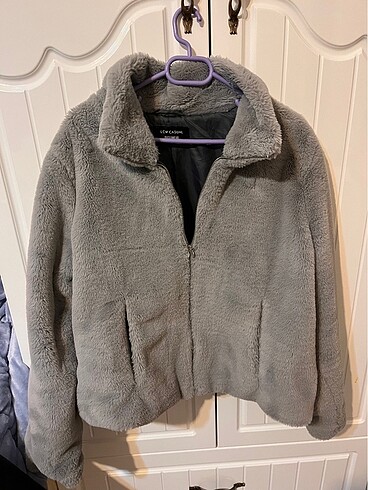 LC Waikiki Gri peluş kürk