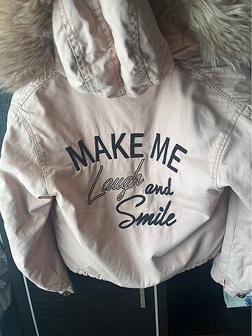 xs Beden pembe Renk Bershka pembe mont