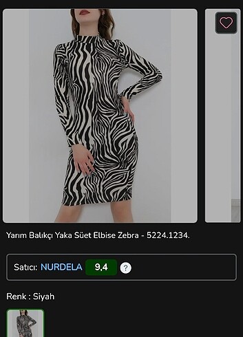 Zebra desenli elbise