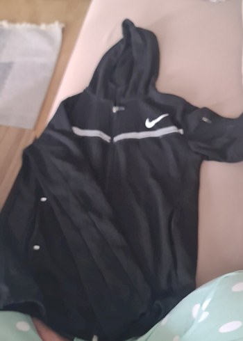 Nike Siyah Kapusonlu Spor Ceket