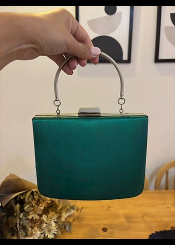 Saten Kumaş Clutch Kadın Çanta