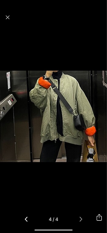 xxl Beden haki Renk Zara oversize bomber ceket