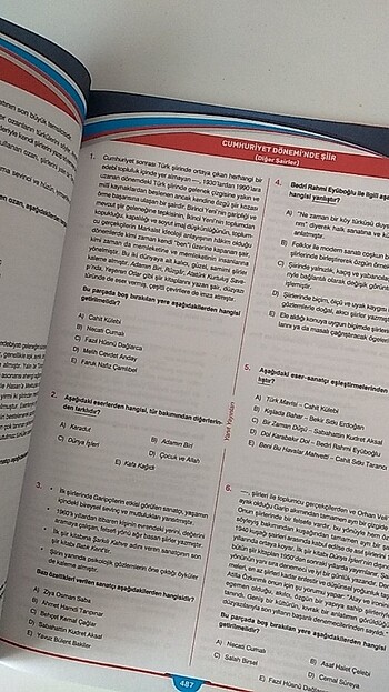 Beden AYT Edebiyat Yanıt Yayınları Soru Bankası