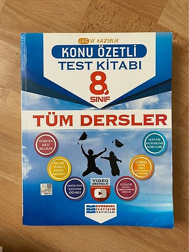 8.sınıf tüm dersler test kitabı konu özetli