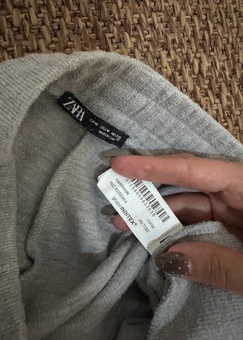 m Beden gri Renk Zara Gri Rahat Kesim Kadın Eşofman