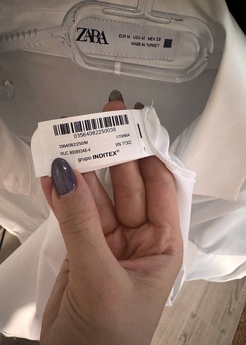 Zara Beyaz Mini Kolsuz Elbise - Görsel 4