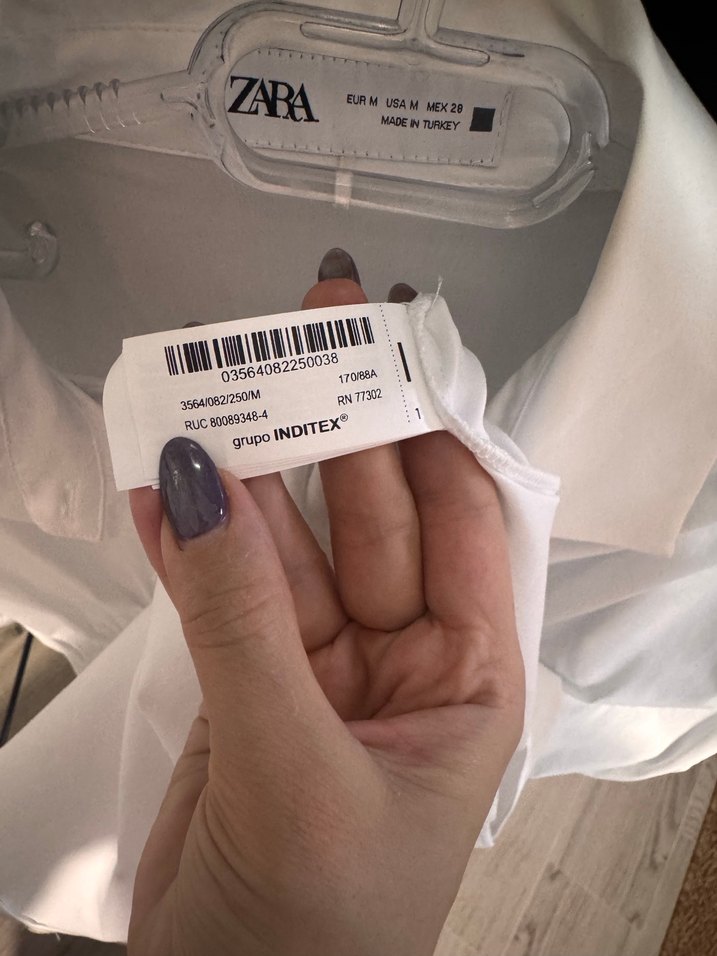 Zara Beyaz Mini Kolsuz Elbise - Görsel 4