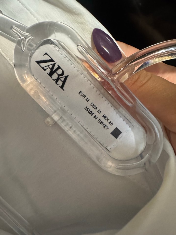 Zara Beyaz Mini Kolsuz Elbise - Görsel 3