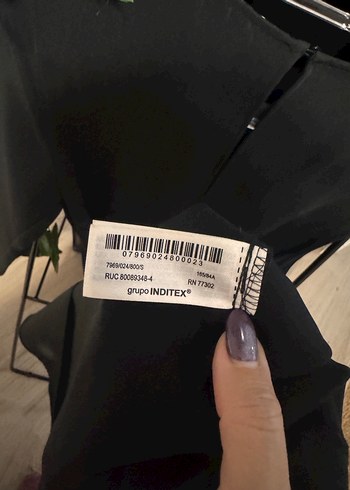 Zara Siyah Kemerli Uzun Kadın Elbise - Görsel 6