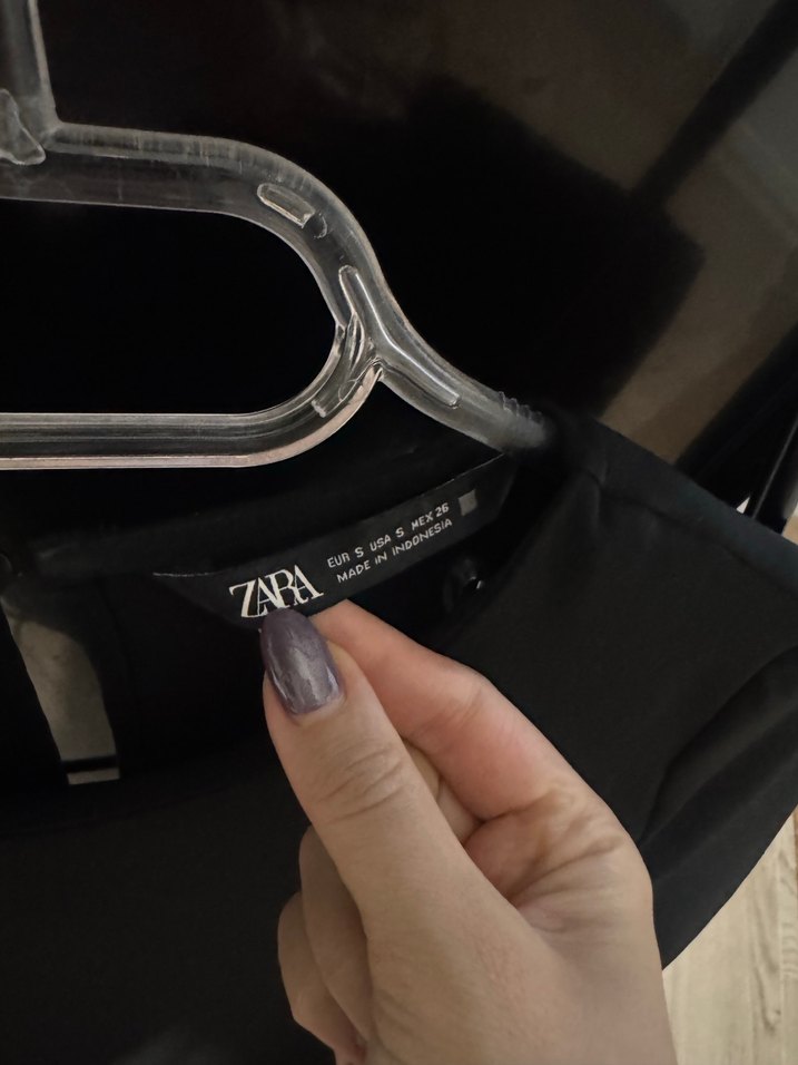 Zara Siyah Kemerli Uzun Kadın Elbise - Görsel 3