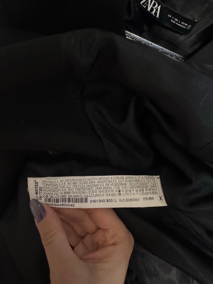 Zara Kemerli Siyah Kadın Blazer - Görsel 5