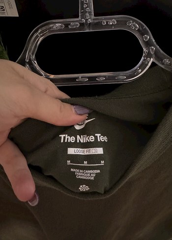 Erkek Haki Keten Kısa Kollu Tişört - Görsel 2