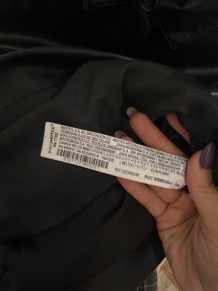 Zara Siyah Deri Kemerli Uzun Kadın Ceket - Görsel 4