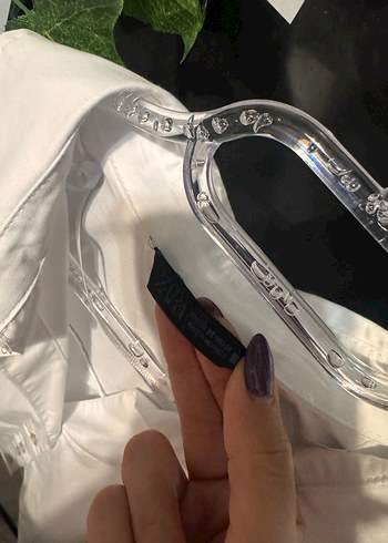 Zara BeyazBasic Kadın Gömlek - Görsel 3