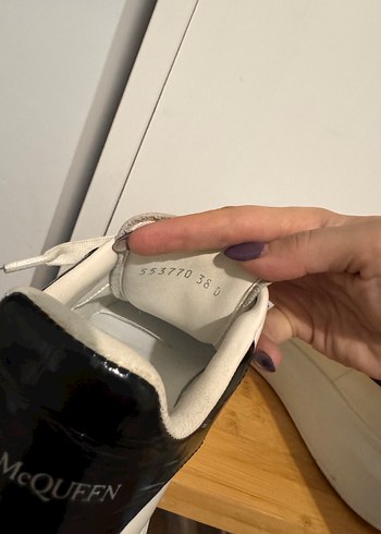 Alexander mcqueen deri sneaker - Görsel 6