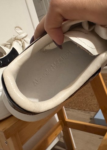 Alexander mcqueen deri sneaker - Görsel 8