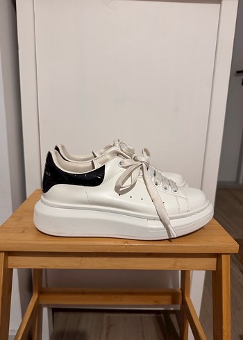 Alexander mcqueen deri sneaker - Görsel 4