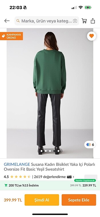 m Beden Trendyol sweatshirt