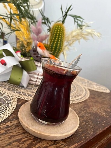 Çay bardağında jel mum