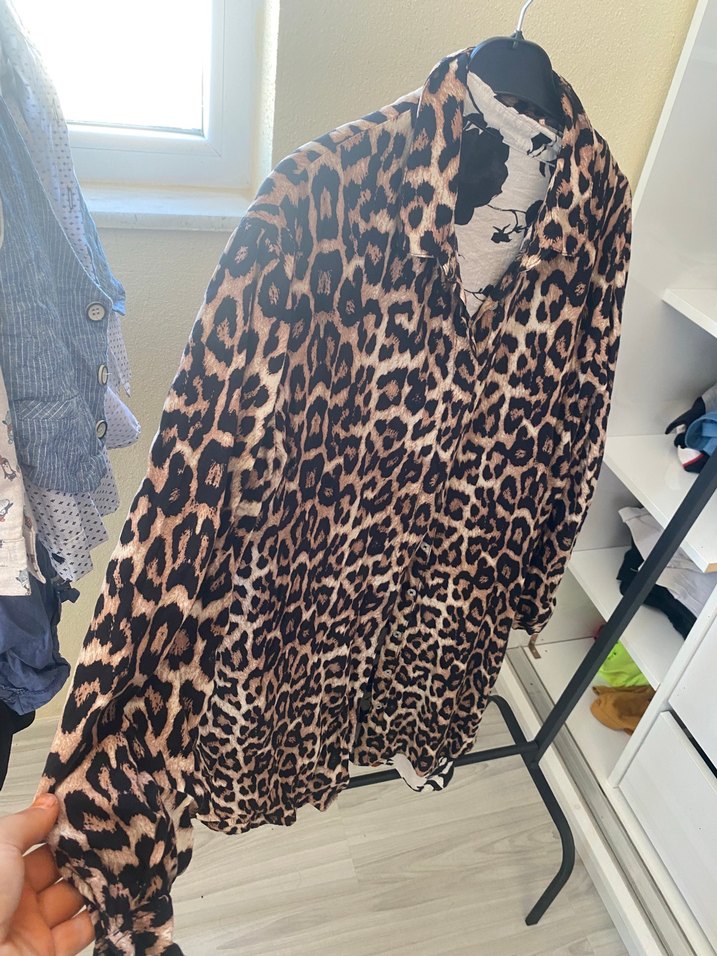 Leopar Desenli, gömlek - Görsel 2