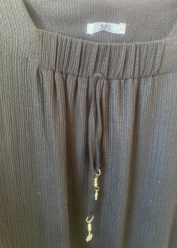 Püsküllü Siyah Uzun  Elbise - Görsel 2