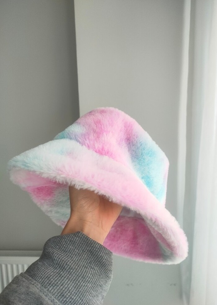 Penti renkli yumoş şapka - Görsel 3