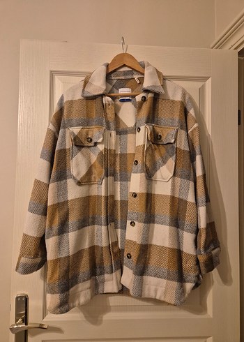 Koton Ekose Desenli Rahat Oversize Gomlek Mont
