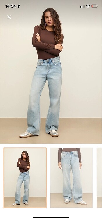 Stradivarius D90 Straight Geniş Paça Jean
