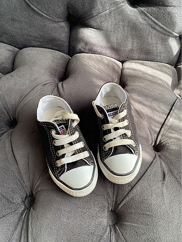 23 Beden siyah Renk Bebek converse bez ayakkabı