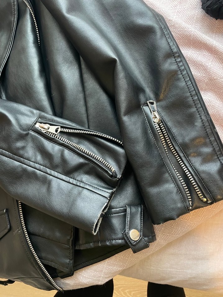 Stradivarius Deri Ceket - Görsel 2