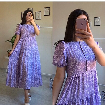 Lila elbise