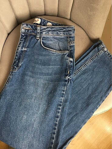 Yüksek bel mom jean