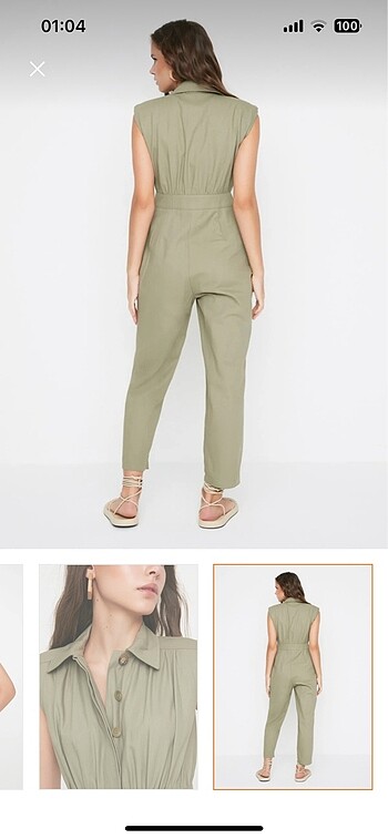 38 Beden Haki tulum trendyolmilla