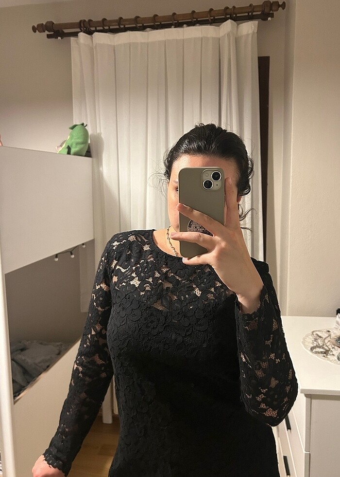 H&M dantel elbise 36-38 uyumludur - Görsel 5