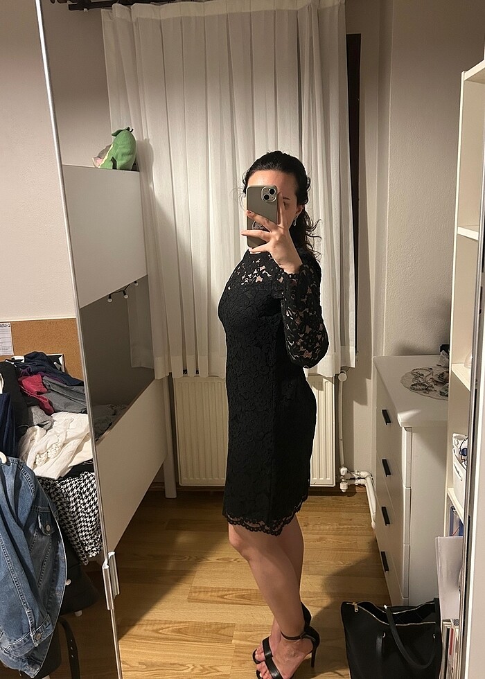 H&M dantel elbise 36-38 uyumludur - Görsel 2